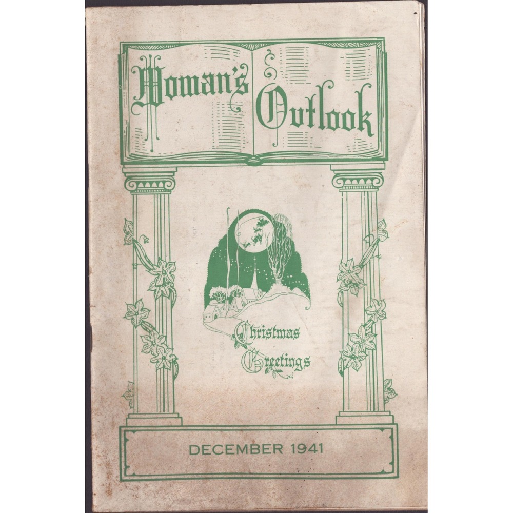 Vintage Woman's Outlook Magazine December 1941 Brethren Church Christmas Issue - Picture 1 of 3